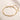 ENVYONE 18K Gold-Plated multi-strand chain bracelet displayed on a beige stone surface.