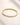 ENVYONE 18K Gold PVD-Plated bangle with zircon detailing on beige stone.