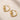 ENVYONE 18K Gold Plated premium stainless steel hoop earrings with a sculptural swirl design and hinged snap closure.
